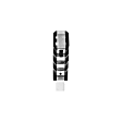 5380436 Pistol-Grip Series Shift Knob - Anodized Black/Polished, Aluminum, Pistol-Grip, Direct Fit, Sold Individually