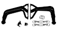 1955 Chevrolet Bel Air - Headers, Made of Steel, Painted Black, 4.3L 8Cyl, 46-State Legal (Cannot ship to CA, CO, NY or ME), Fenderwell Exit