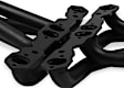 2452HKR Headers Long Tube, Painted Black, Made of Steel