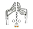 2455-1HKR Headers Long Tube, Silver Ceramic Coated, Made of Steel