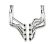 2455-1HKR Headers Long Tube, Silver Ceramic Coated, Made of Steel