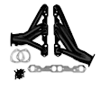 2460HKR Headers Shorty, Painted Black, Made of Steel