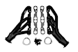 2466HKR Headers Shorty, Painted Black, Made of Steel