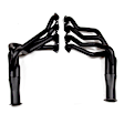 2841HKR Headers Long Tube, Painted Black, Made of Steel
