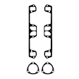 5901HKR Headers Long Tube, Painted Black, Made of Steel