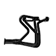 5901HKR Headers Long Tube, Painted Black, Made of Steel