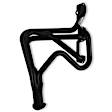 5901HKR Headers Long Tube, Painted Black, Made of Steel