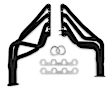 6901HKR Headers Long Tube, Painted Black, Made of Steel