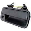 Front, Passenger Side Textured Black Exterior Door Handle, With Key Hole