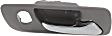 Front, Passenger Side Gray bezel with chrome lever Interior Door Handle, With Door Lock Hole