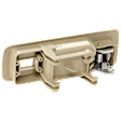 Front, Driver Side Interior Door Handle, Beige Bezel with Chrome Lever, With Door Lock Hole, 4 Cyl., 2.2L Engine