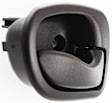 Front or Rear, Passenger Side Interior Door Handle, Textured Black, Without Door Lock Hole, 4 Cyl., 1.5L Engine