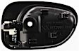 Front or Rear, Passenger Side Interior Door Handle, Textured Black, Without Door Lock Hole, 4 Cyl., 1.5L Engine