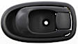 Front or Rear, Passenger Side Interior Door Handle, Gray, With Door Lock Button, 4 Cyl., 1.8L Engine