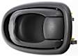Front or Rear, Passenger Side Interior Door Handle, Gray, With Door Lock Button, 4 Cyl., 1.8L Engine