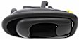 Front or Rear, Passenger Side Interior Door Handle, Gray, With Door Lock Button, 4 Cyl., 1.8L Engine