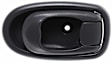 Front or Rear, Driver Side Interior Door Handle, Gray, With Door Lock Button, 4 Cyl., 1.8L Engine