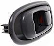 Front or Rear, Driver Side Interior Door Handle, Gray, With Door Lock Button, 4 Cyl., 1.8L Engine