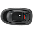Front Or Rear, Passenger Side Gray Interior Door Handle