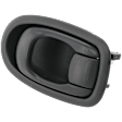 Front Or Rear, Driver Side Gray Interior Door Handle, With Door Lock Button