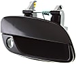 Front, Passenger Side Smooth Black Exterior Door Handle, With Key Hole