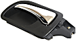 Front, Driver Side Chrome Lever with Black Bezel Interior Door Handle, Sedan