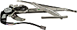 Front, Driver Side Window Regulator, Power, 4 Cyl., 1.6L Engine