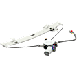Sedan Front, Passenger Side Power Window Regulator, With Motor