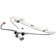 Sedan Front, Driver Side Power Window Regulator, With Motor