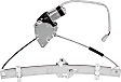 Front, Passenger Side Window Regulator, Power, With Motor, Sedan