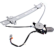 Front, Driver Side Window Regulator, Power, With Motor, Sedan