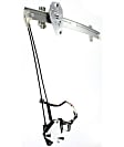 Front, Driver Side Power Window Regulator, With Motor