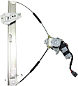 Sedan Front, Driver Side Power Window Regulator, With Motor