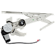 Coupe Front, Driver Side Power Window Regulator, With Motor