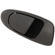 Rear, Driver Side Textured Black Exterior Door Handle, Without Key Hole