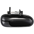 Rear, Passenger Side Smooth Black Exterior Door Handle, Without Key Hole