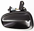 Rear, Driver Side Smooth Black Exterior Door Handle, Without Key Hole