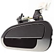 Rear, Driver Side Smooth Black Exterior Door Handle, Without Key Hole, Sedan