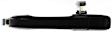 Rear, Driver Side Smooth Black Exterior Door Handle, Without Key Hole