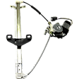 Sedan Rear, Passenger Side Power Window Regulator, With Motor