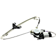 Sedan Rear, Passenger Side Power Window Regulator, With Motor
