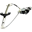 Sedan Rear, Passenger Side Power Window Regulator, With Motor