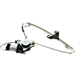 Sedan Rear, Driver Side Power Window Regulator, With Motor