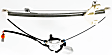 Sedan Rear, Passenger Side Power Window Regulator, With Motor
