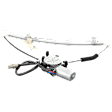Sedan Rear, Driver Side Power Window Regulator, With Motor
