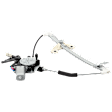 Sedan Rear, Driver Side Power Window Regulator, With Motor