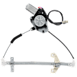 Sedan Rear, Driver Side Power Window Regulator, With Motor