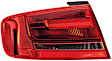 009686111 Driver Side, Outer Halogen Tail Light, With bulb(s), Red Lens, Sedan