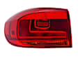 010738111 Driver Side, Outer Halogen Tail Light, With bulb(s), Red Lens