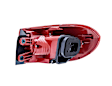 010738121 Passenger Side, Outer Halogen Tail Light, With bulb(s), Red Lens